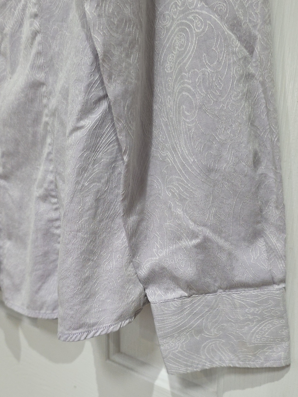 #460 ETRO Lavender Paisley Button-Down Shirt 48 - Picture 6 of 14